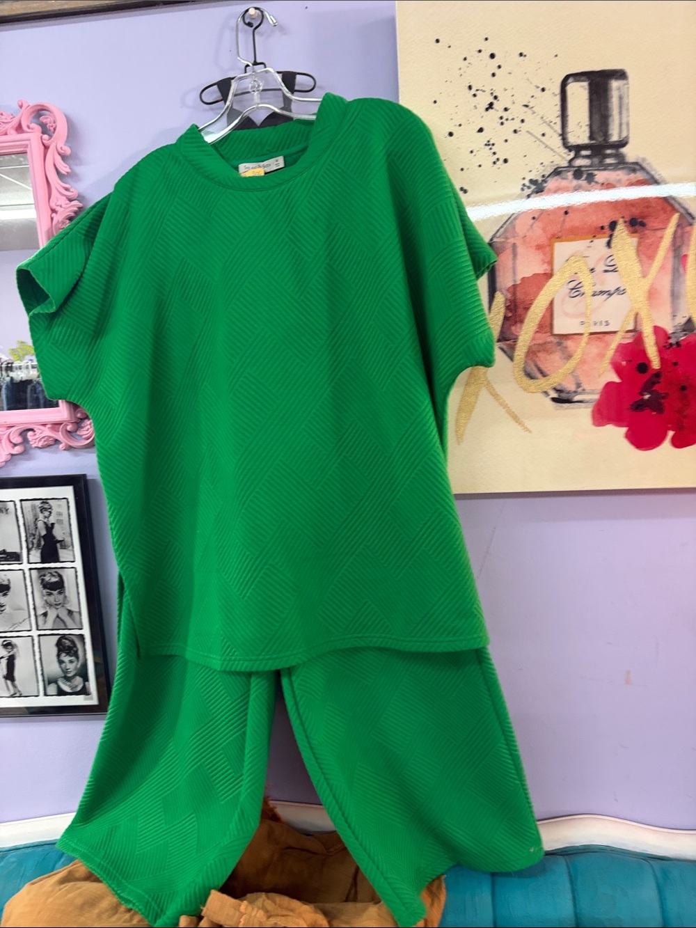 Women’s Green Two-Piece Pajama Set
